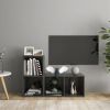 TV Cabinets 2 pcs Gray 28.3"x13.8"x14.4" Engineered Wood