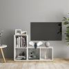 TV Cabinets 2 pcs High Gloss White 28.3"x13.8"x14.4" Engineered Wood