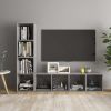 TV Cabinets 2 pcs Concrete Gray 56.1"x13.8"x14.4" Engineered Wood
