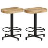 Bar Stools 2 pcs 20.5" Solid Mango Wood