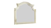 Noble Traditional Style Mirror Made with Wood in Antique Beige