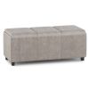 Avalon - Storage Ottoman - Distressed Grey Taupe