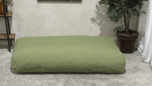 Kasper Water Resistant 6'x3' Lounger Bean Bag, Green