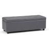 Hamilton - Storage Ottoman - Stone Grey