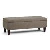 Monroe - Storage Ottoman - Fawn Brown