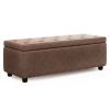 Hamilton - Storage Ottoman - Distressed Umber Brown