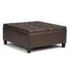 Harrison - Coffee Table Storage Ottoman - Chocolate Brown