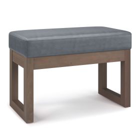 Milltown - Footstool Small Ottoman Bench - Stone Grey