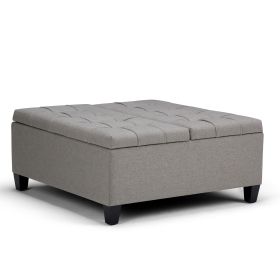 Harrison - Coffee Table Storage Ottoman - Dove Grey