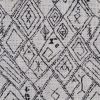 Wallace & Bay Jurie Black Abstract Ottoman