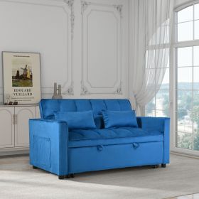 Convertible Sofa Bed,3-in-1 Pull Out Couch Bed with Reclining Backrest and Pillows,Sofa Bed Chair Full Convertible Sleeper Loveseat for Living Room