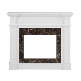 Only Mantel (NOT INCLUDED 23" FIREPLACE)--White, 45.6"W*11.8"D*40"H