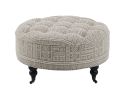 Grey Ottoman with Casters