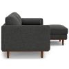 Morrison - Right Sectional Sofa - Charcoal Grey
