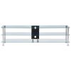 TV Stand Transparent 59.1"x15.7"x15.7" Tempered Glass