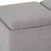 Avalon - Storage Ottoman - Cloud Grey
