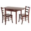Pulman 3-Pc Set Extension Table 2 Ladder Back Chairs