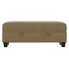 Wallace & Bay Drason Brown Storage Ottoman
