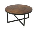 Wallace & Bay Faro Brown Round Coffee Table