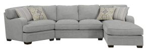 Wallace & Bay Berza Gray Right Side Facing Chaise Sectional