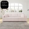 106.3" Soft Modular 3-person Sofa - Highly Comfortable & Distinctive Design. Ideal for Bedroom & Living Room. Light Pink. Modern & Plush Furniture Cho