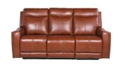 Contemporary Top-Grain Leather Motion Set - Stylish Colors, Power Articulating Headrest, Power Footrest