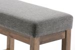 Milltown - Footstool Small Ottoman Bench - Grey