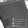 Outdoor PE Wicker Chaise Lounge - Set of 2 Patio Reclining Chair Furniture Set Beach Pool Adjustable Backrest Recliners Padded with Quick Dry Foam (Br