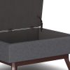 Owen - Coffee Table Storage Ottoman - Slate Grey
