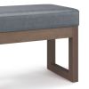 Milltown - Footstool Small Ottoman Bench - Stone Grey