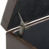 Dover - Storage Ottoman Bench - Chocolate Brown