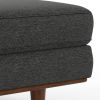 Morrison - Large Rectangular Ottoman - Charcoal Grey