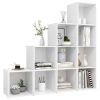 4 Piece TV Cabinet Set White Engineered Wood