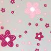 Pink Floral Design - Large Wall Decals Stickers Appliques Home Decor