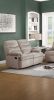Luxurious Velvet Light Brown Color 2-Seater Manual Recliner Loveseat Couch Manual Motion Plush Armrest Living Room Furniture 1pc Loveseat Couch