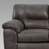 TiTirana Contemporary 2-Piece Living Room Set, Fabric Pillow-top Arm Sectional Sofa with Ottoman, Sequoia Ash