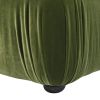Marcel 36" Bubble Modular Modern Cocktail Ottoman, Olive Green Performance Velvet