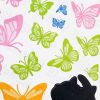 Cat with Butterflies - Wall Decals Stickers Appliques Home Decor