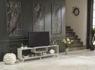 FurnisHome Store Parma Mid Century Modern Tv Stand Open Shelving Entertainment Centre 67 inch Tv Unit, Grey