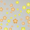 Yellow Blossoming Flowers - Large Wall Decals Stickers Appliques Home Decor