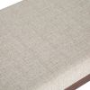 Chanelle - Mid Century Ottoman Bench - Platinum