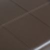 Dover - Storage Ottoman Bench - Chocolate Brown