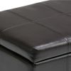 Dover - Storage Ottoman Bench - Tanners Brown