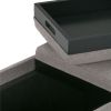 Avalon - Storage Ottoman - Cloud Grey