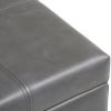 Dover - Storage Ottoman Bench - Stone Grey