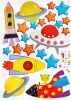Spaceships - Large Wall Decals Stickers Appliques Home Decor