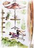 Afternoon Tea - Large Wall Decals Stickers Appliques Home Decor