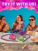 Purple Hookah 2 Hose Hookah Set Square Hookah To Go with Hookah Charcoal Holder Heat Management Device and Big Black Silicone Hookah Bowl and Bag for