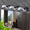 Modern 6-Light LED Vanity Light - Sleek Bathroom Wall Fixture, Iron & Acrylic, Dimmable & Energy-Efficient, Ideal for Mirror Lighting