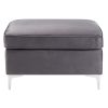 Grey Rectangle Ottoman